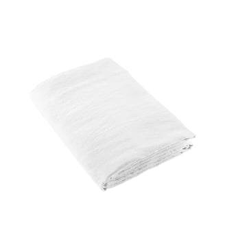 Drap Plat Lin Lavé Lina - Anne de Solène - Blanc