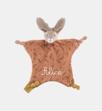 Doudou lapin argile Trois petits lapins - Moulin Roty - Argile