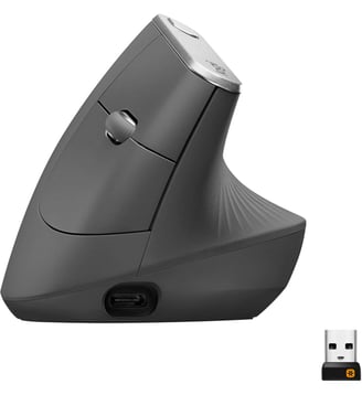 Souris sans fil MX Vertical - Logitech - Gris