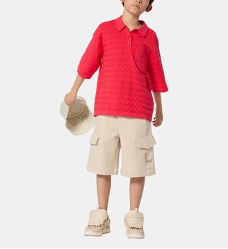 Polo illustration - Lanvin Kids - Rouge flamboyant