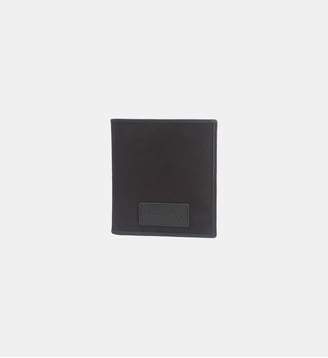 Portefeuille vertical en cuir et toile canvas noir Seattle - Serge Blanco - Noir