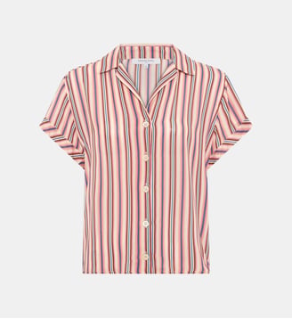 chemise rayée à manches courtes - cindya - Gerard Darel - Multicolore