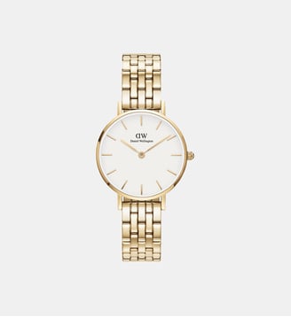 Montre Petite Blanc DW00100614 - Daniel Wellington - Doré
