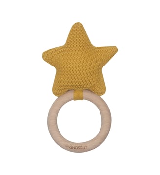 Jouet à saisir en crochet étoile - Kindsgut - Moutarde