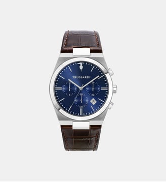 Montre multifonction T-MILANO - Trussardi - Bleu et multi finitions