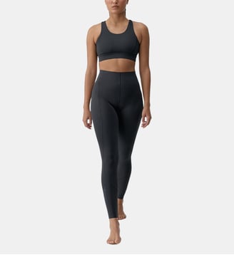 Legging de sport Denise Longueur longue taille haute avec poches - Born Living Yoga - Noir profond