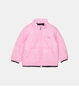 Veste matelassée avec logo imprimé - Diesel Kids - Rose