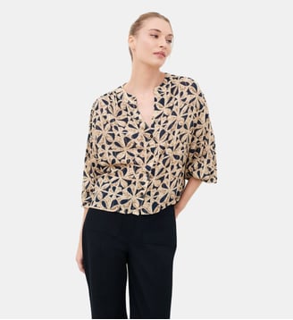 Chemise calex2 - Motif rayures - Viscose - Caroll - Multicolore