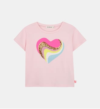 Tee-shirt manches courtes - Billieblush - Rosée
