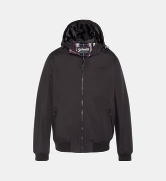 Blouson urban à capuche déperlant - Schott - Noir