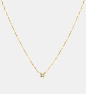 Collier doré amazonite - tiny - Caroline Najman - Bleu