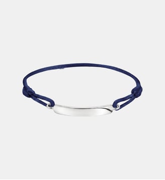 Bracelet textile bleu - Thomas Sabo - Argent
