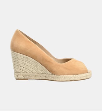 Espadrille alice - cuir velours - Colisée Paris - Beige