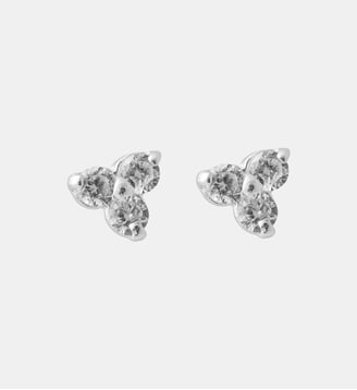 Puces d'oreilles 3 zircons - argent 925 - Balaboosté - Argenté