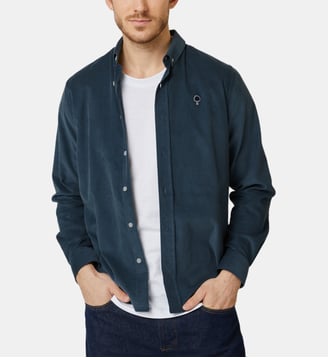 Chemise coton IVOY - Faguo - Bleu