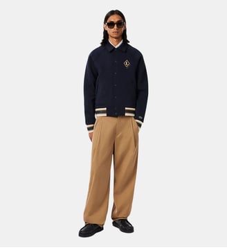 Veste varsity fabriquée en France badge - Lacoste - Bleu marine