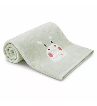 Drap de douche pur coton - Garnier Thiebaut - Vert d'eau