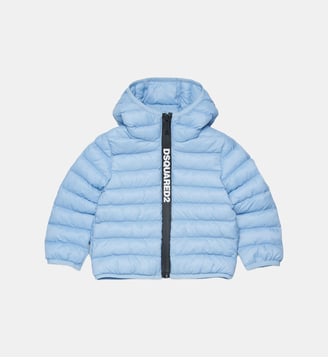 Veste matelassée avec logo imprimé - Dsquared2 - Brouillard bleu