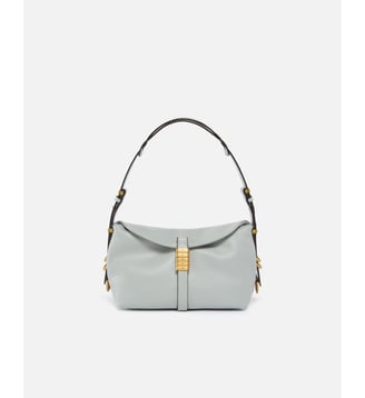 Petit sac porté épaule saddle bag en cuir - Pinko - Gris