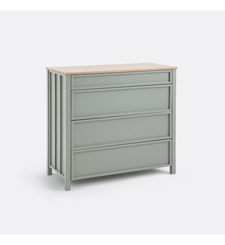 Commode 4 tiroirs - La Redoute Interieurs - Vert kaki clair