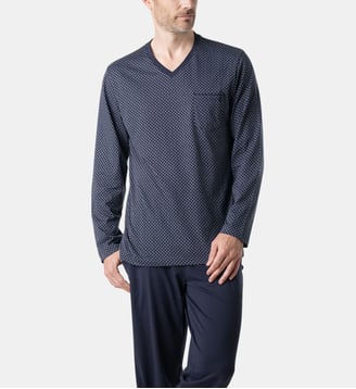 Pyjama long  BUSINESS - Eminence - Bleu marine