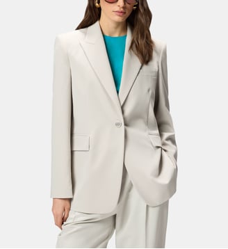 Blazer fluide avec fente arrière - Pinko - Gris