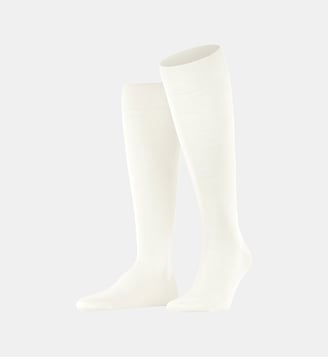 Mi-Bas ClimaWool Laine - Falke - Blanc cassé
