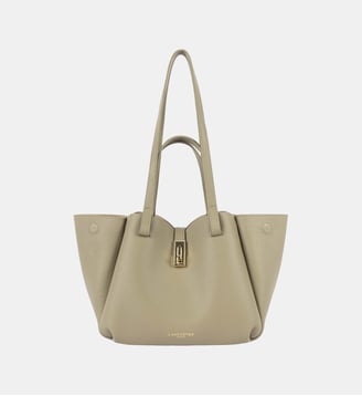 Sac cabas Milano Horizon en cuir - Lancaster - Kaki clair