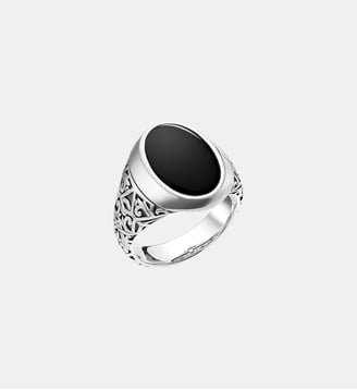Bague noir - Thomas Sabo - Argent et noir