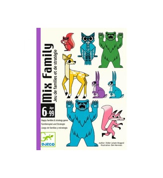 Jeux de cartes - Mix Familly - Djeco - Multicolore