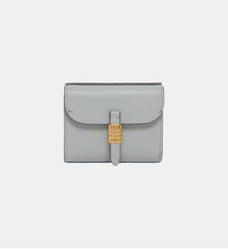 Portefeuille en cuir avec logo pinko - Pinko - Gris