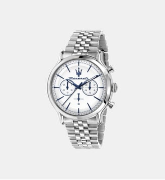 Montre Epoca Blanc R8873618034 - Maserati - Argenté