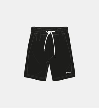 Bermuda en molleton uni - BOSS Kidswear - Black