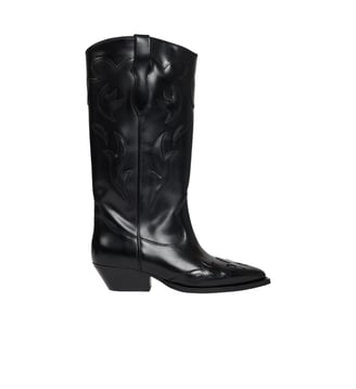 Bottes santiag en cuir - Sandro - Noir