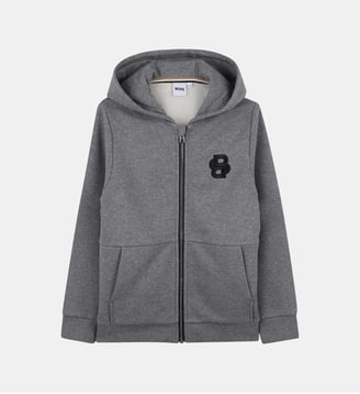 Cardigan con cappuccio BOSS Kidswear
