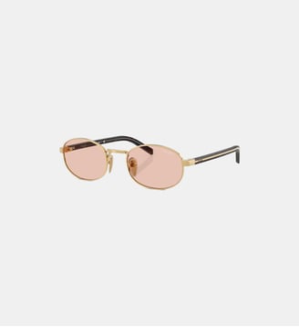 Lunettes de soleil Ovale PR B53S - Prada - Doré