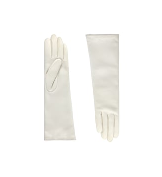 Célia Gants Femme en Cuir Doublés Soie - Agnelle - Lumière