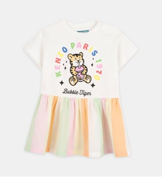 Robe 2 en 1 - Kenzo Kids - Rose écru