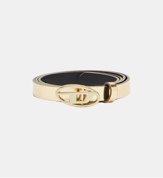 Ceinture de 1,5 cm avec finition métallisée effet miroir - Diesel - Bronze