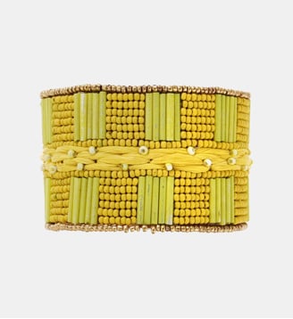 Bracelet jonc perles tissées WINA - Hipanema - Jaune