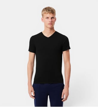 Lot de 3 t-shirts d'intérieur slim fit - Lacoste - Noir