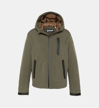 Parka technique à capuche - Schott - Kaki