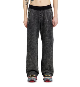 Pantalon effet denim avec bandes latérales Diesel