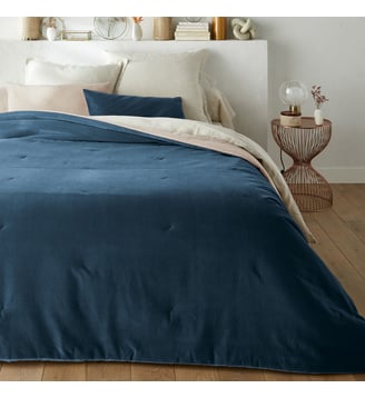Couvre lit boutis matelassé velours coton La Redoute Interieurs