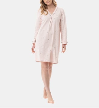 Chemise de nuit en coton COSY 101 - Lingerie Le Chat - Multicolore