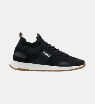 Baskets basses style chaussettes - BOSS - Noir