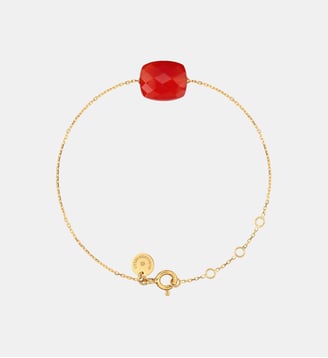Bracelet, cornaline, or jaune - Morganne Bello - Or jaune