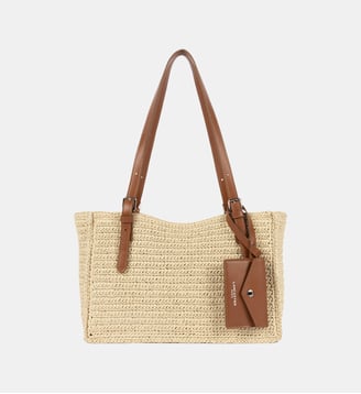 Sac cabas Playa paille naturelle  - Lancaster - Camel
