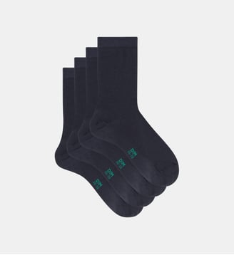 Lot de 2 paires de chaussettes unies Gots Good Socks - Dim - Bleu marine