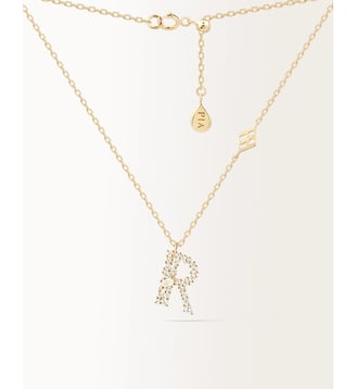 Collier Initiale R Or Jaune PIAPARIS